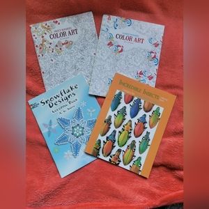Bundle 4 New Coloring Books for  All Ages